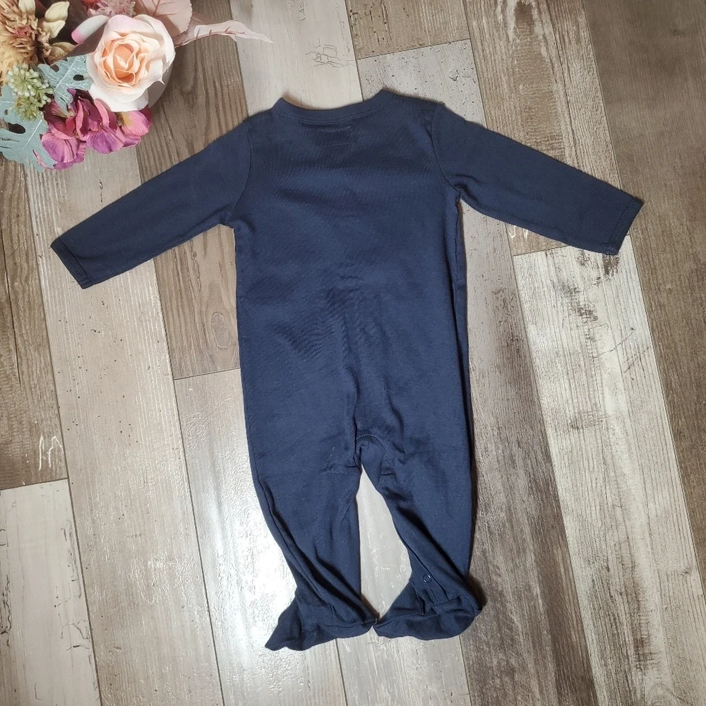 Organic Little Planet by Carter's Blue Koala Embroidered Footie Size 6m NWOT